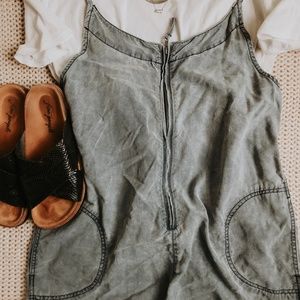 Denim Wash Romper